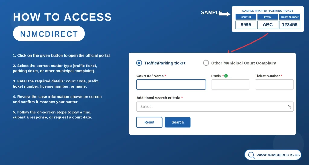 how to access njmcdirect
